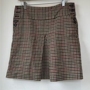 J. Crew Multicolor Plaid Wool Jacket - Cream, Brown & Red